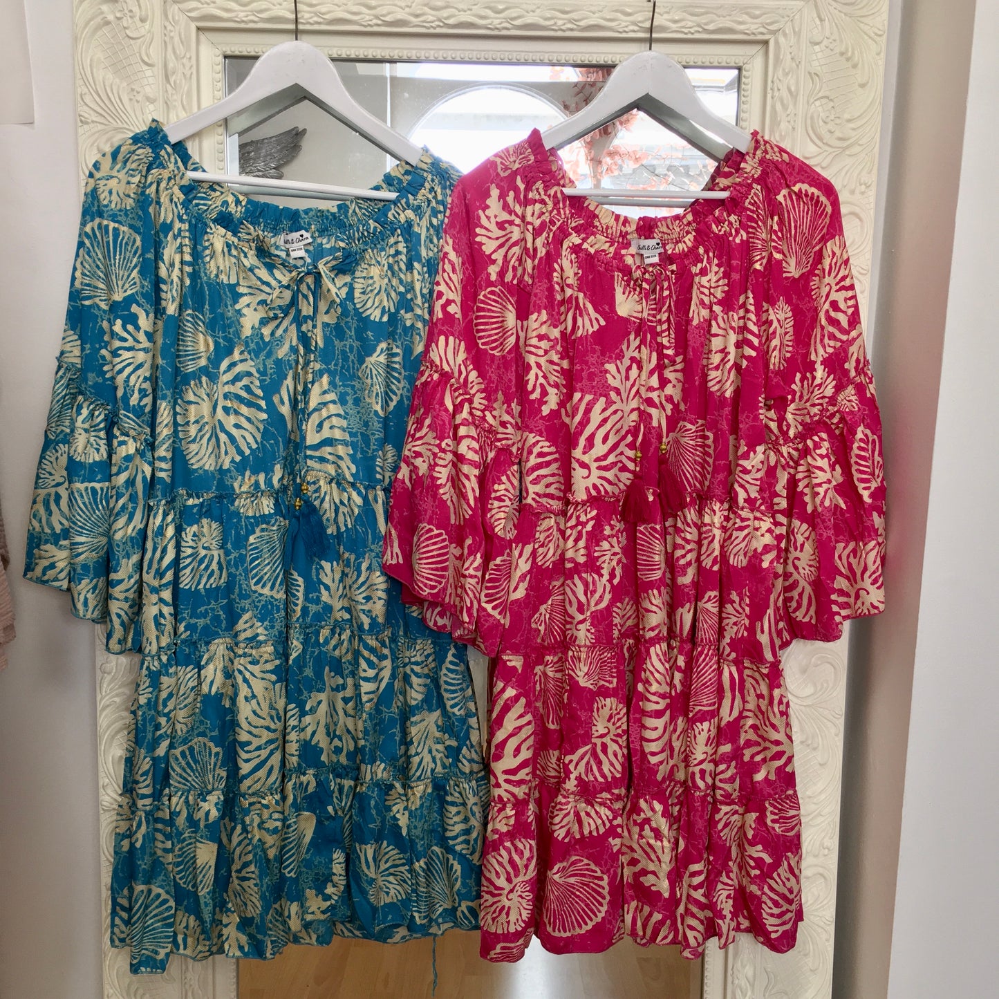 Coral dress