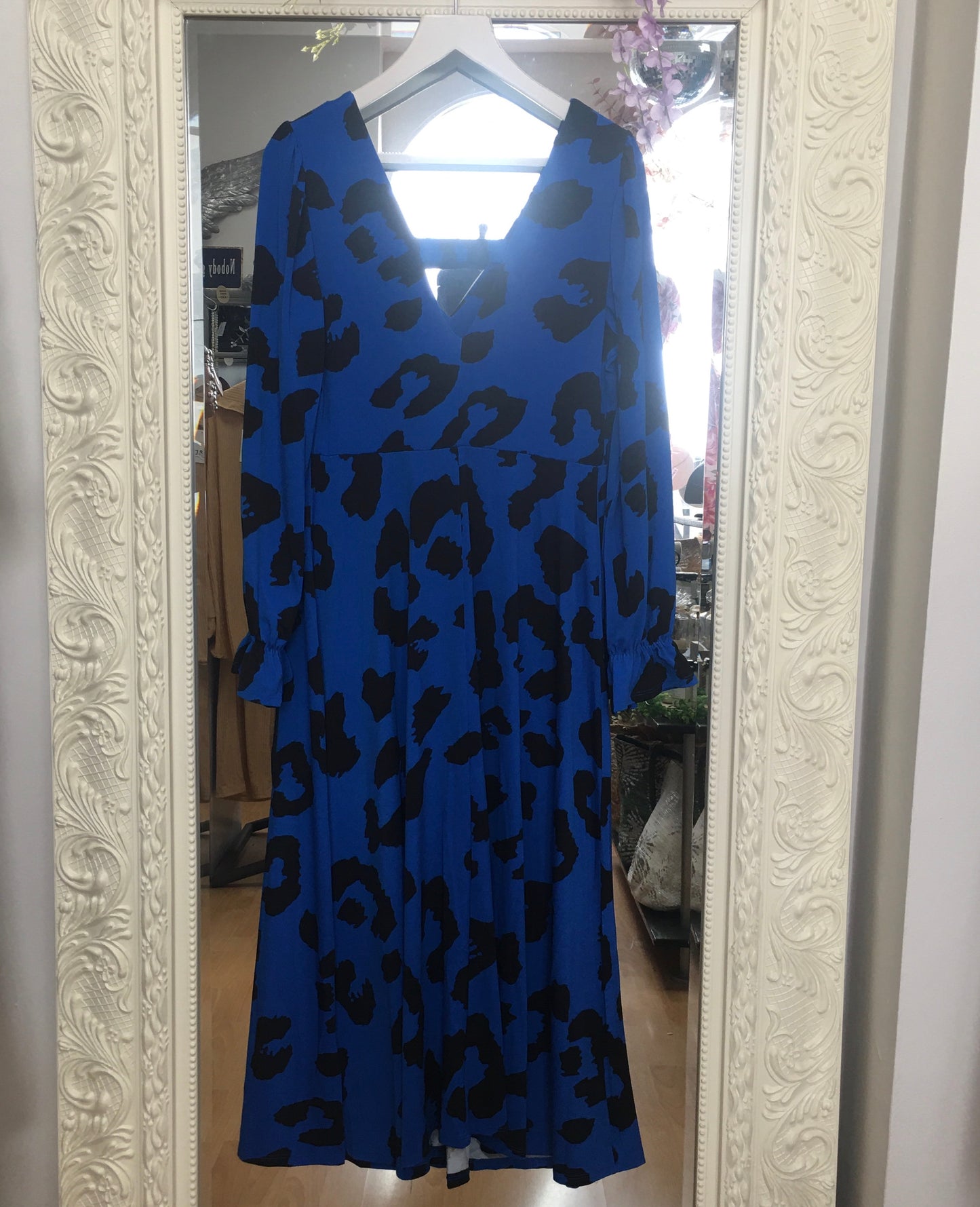 Cobalt Blue & Black Dress