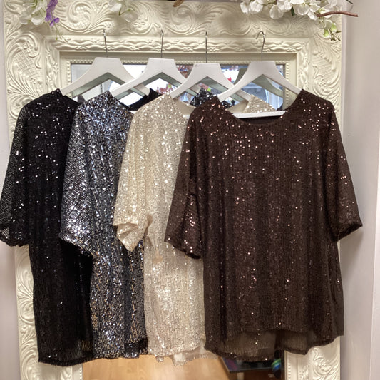 Maisie sequin top