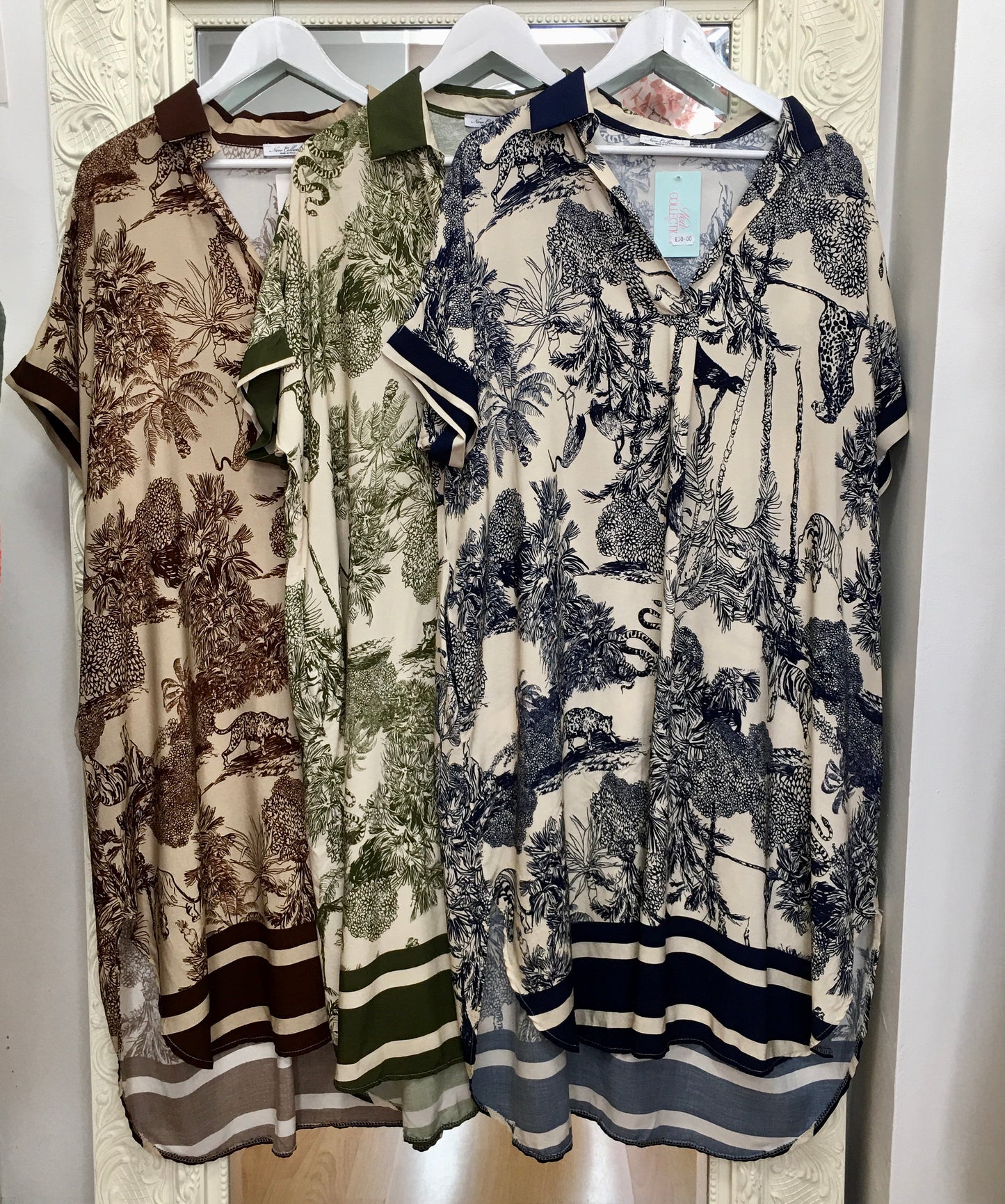 Jada Safari Jungle Leopard Print Shirt inspired print Dress