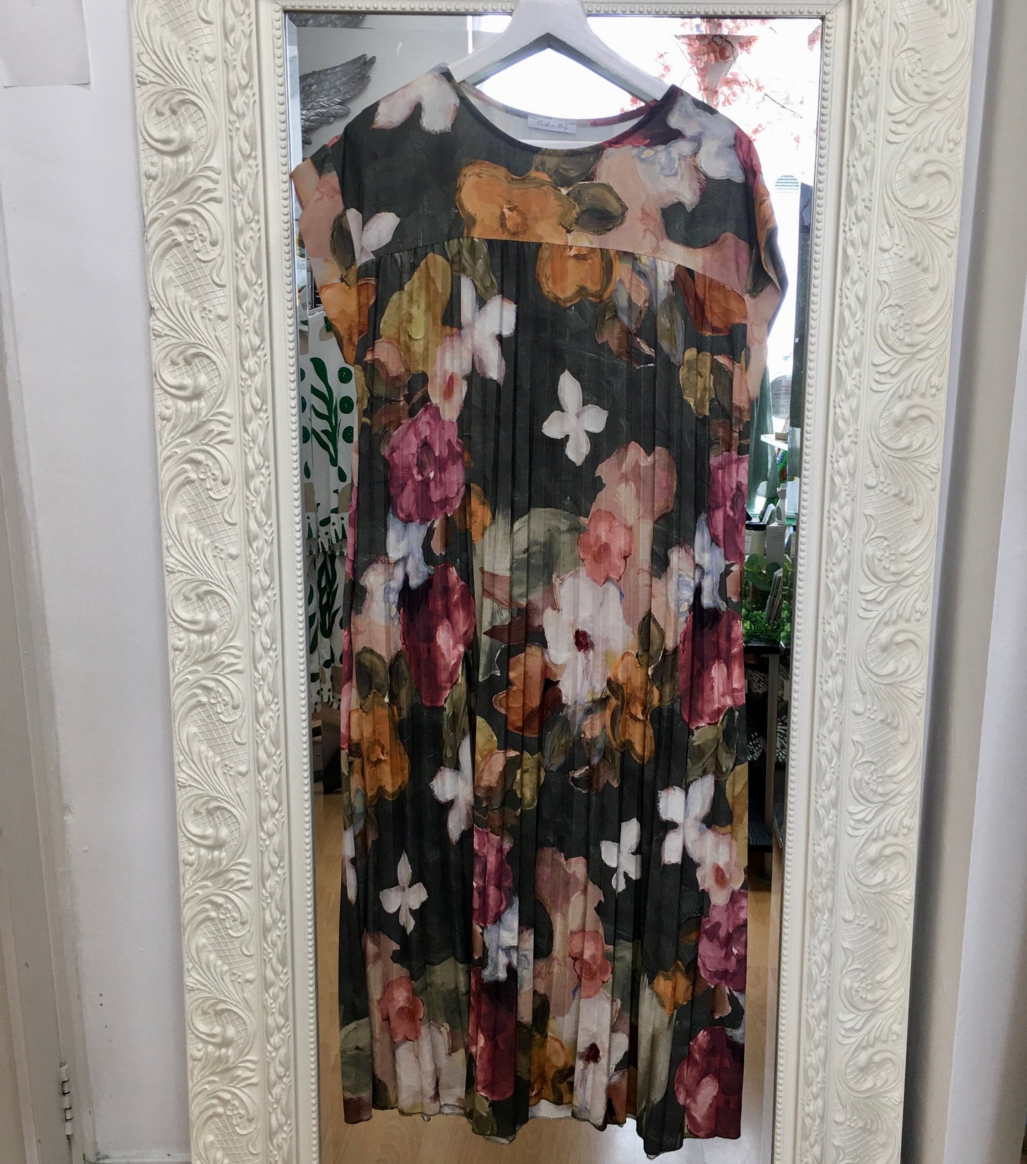 Ayla pleated maxi dress