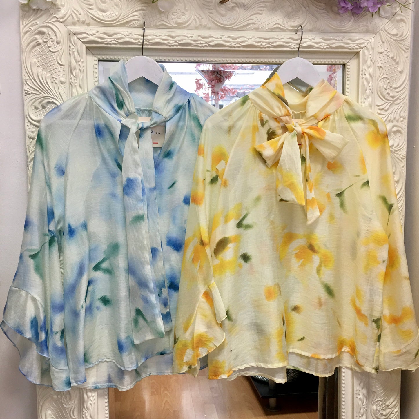 Maeve Floral print Sheer shirt