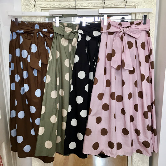 Polly polka dot skirt
