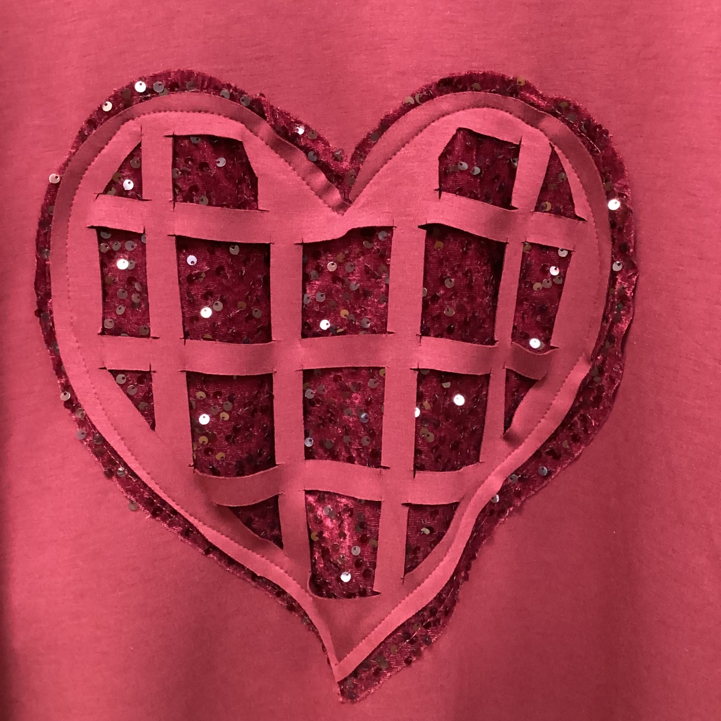 Jenny sequin heart top