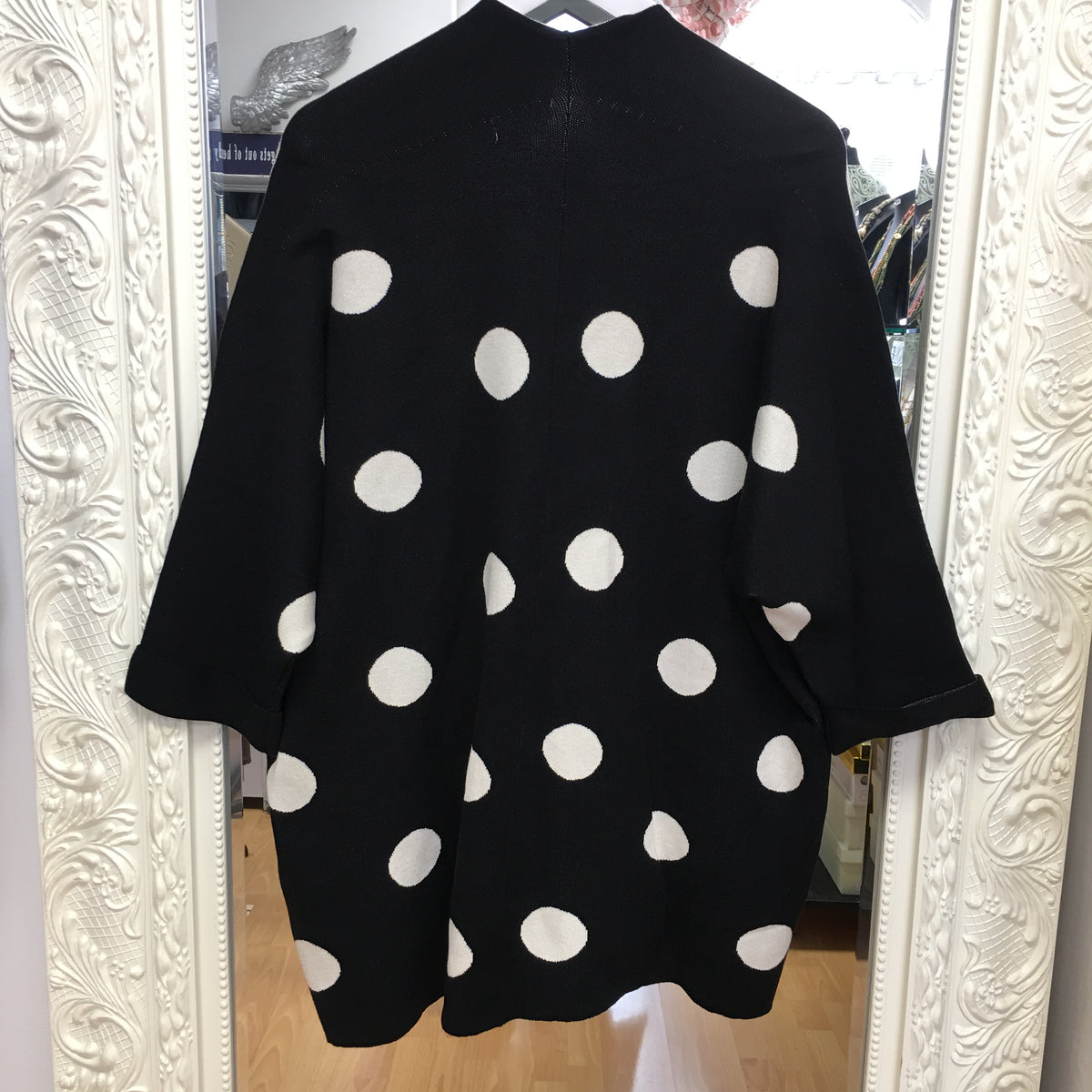 Portia polka dot cardigan