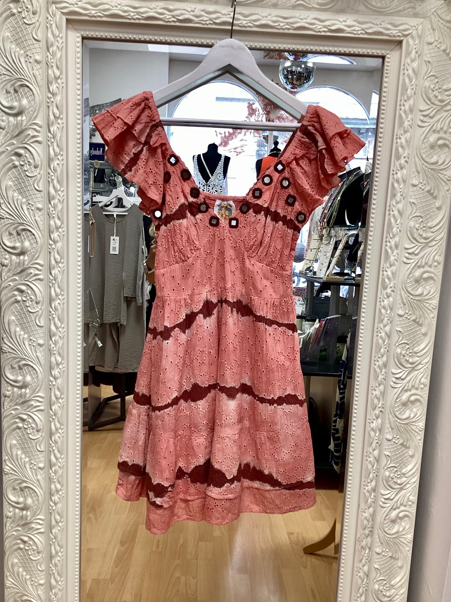 Kitsch & Pop short tiered dress NJCB2