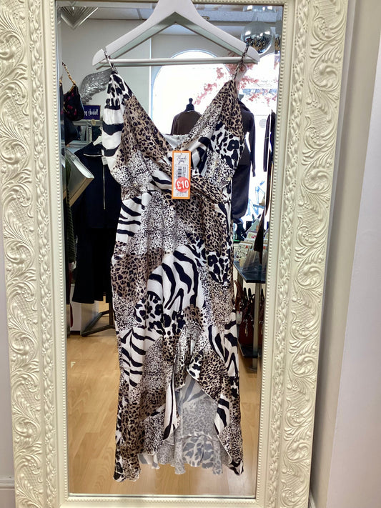 DLSB 12 4 animal print dress