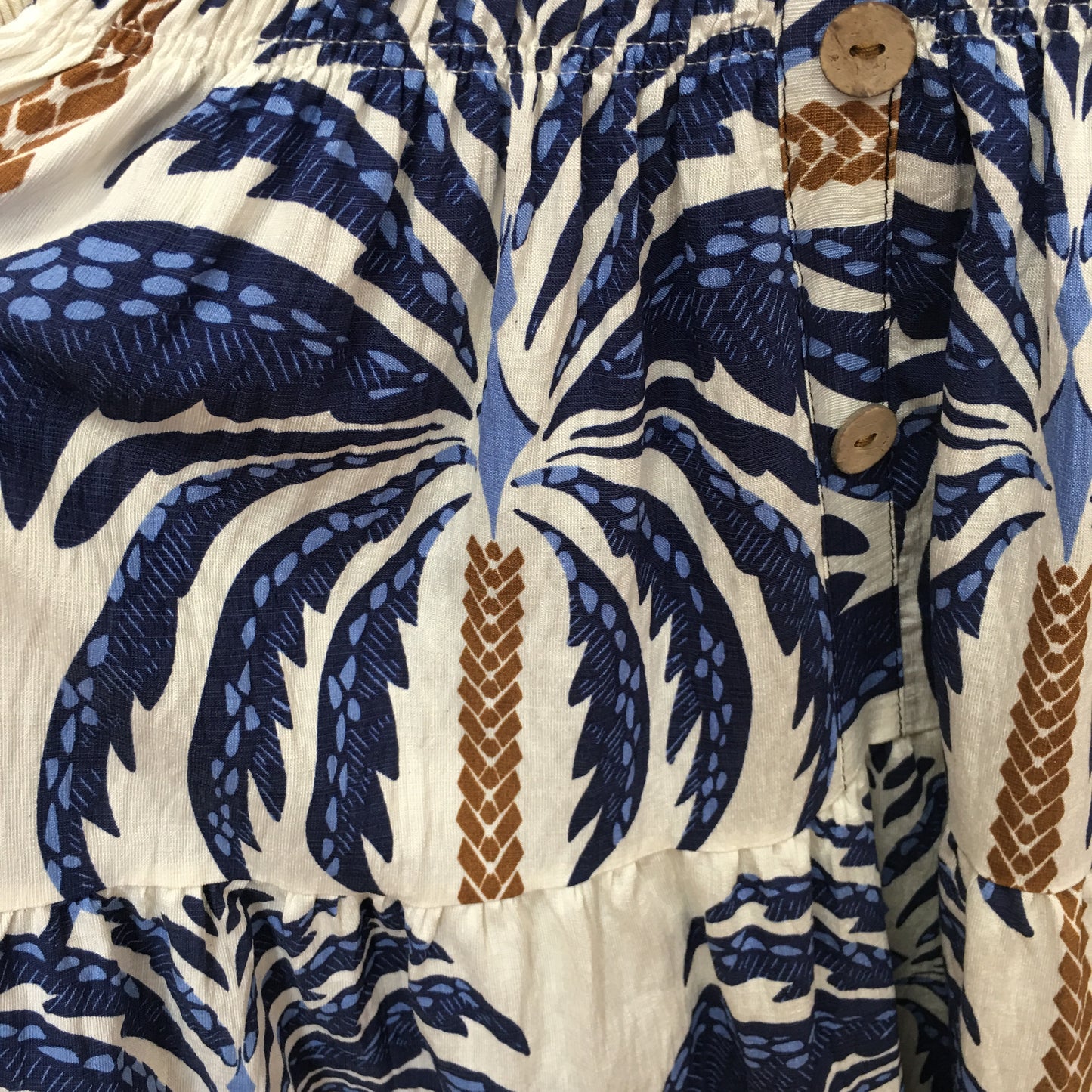 Angel palm bardot dress