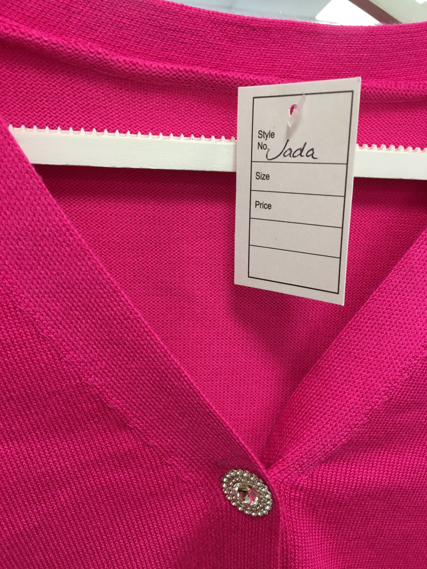 Jada Cerise Cardigan with Fur wrist detail