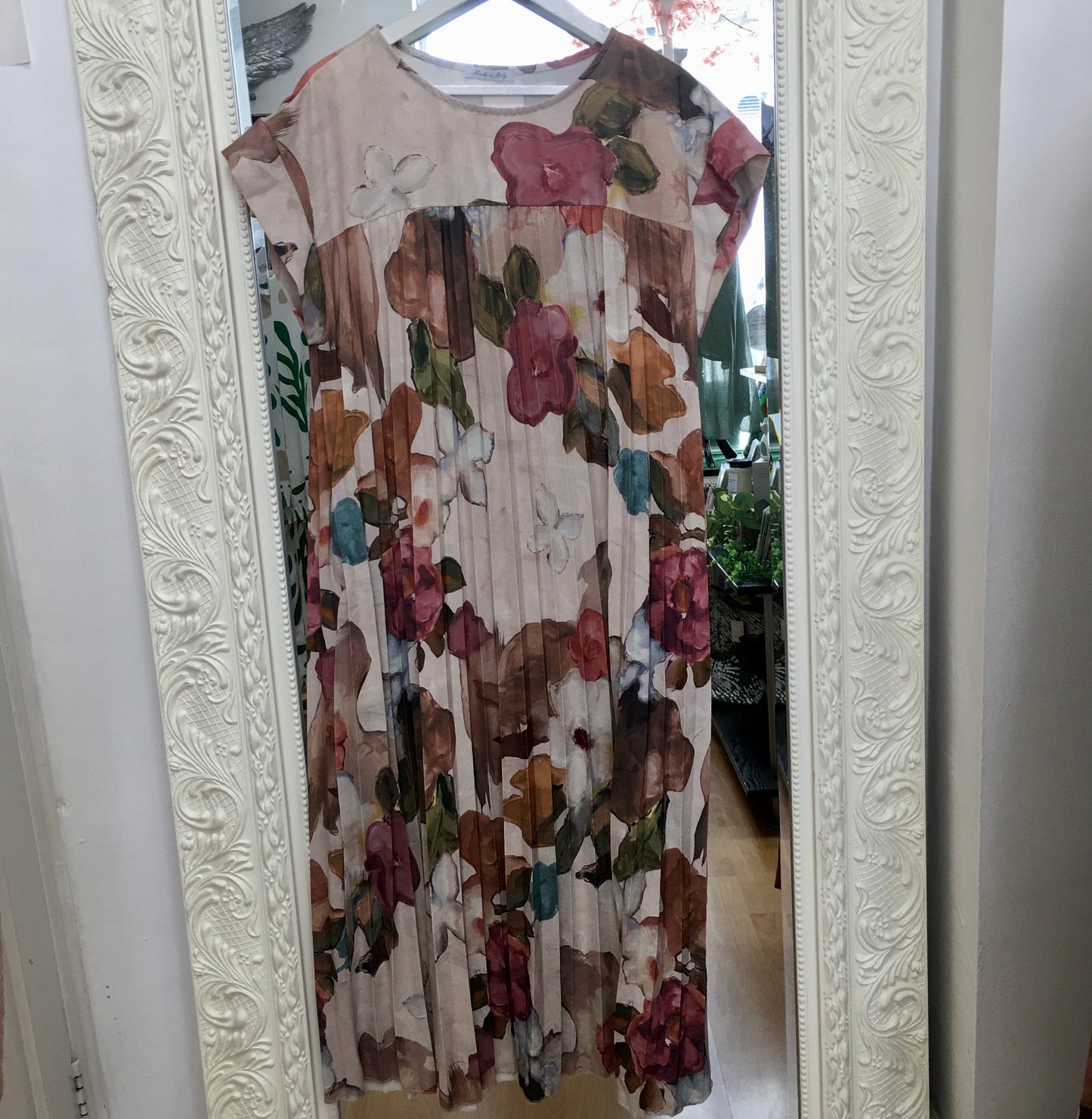 Ayla pleated maxi dress