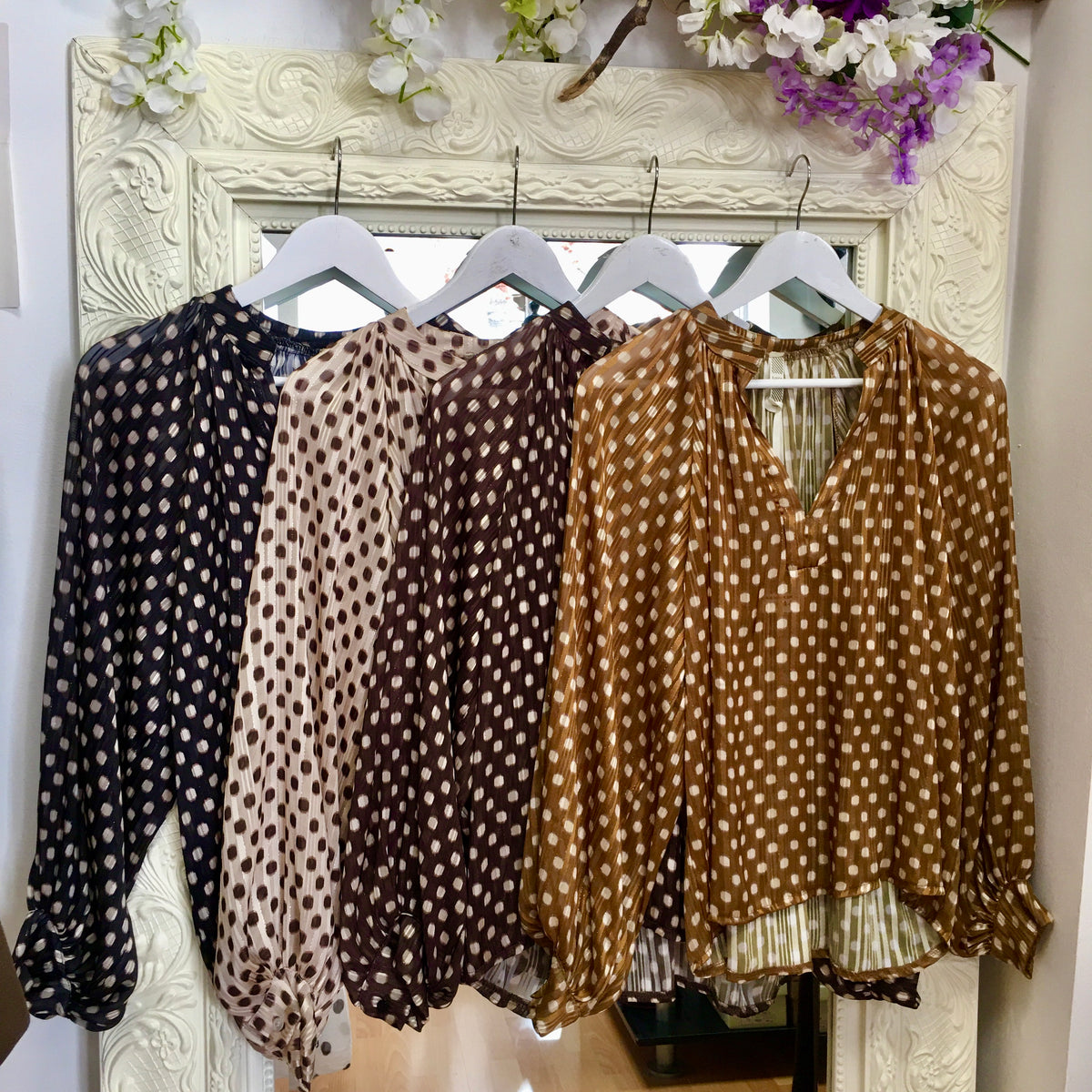 Kady polka dot blouse