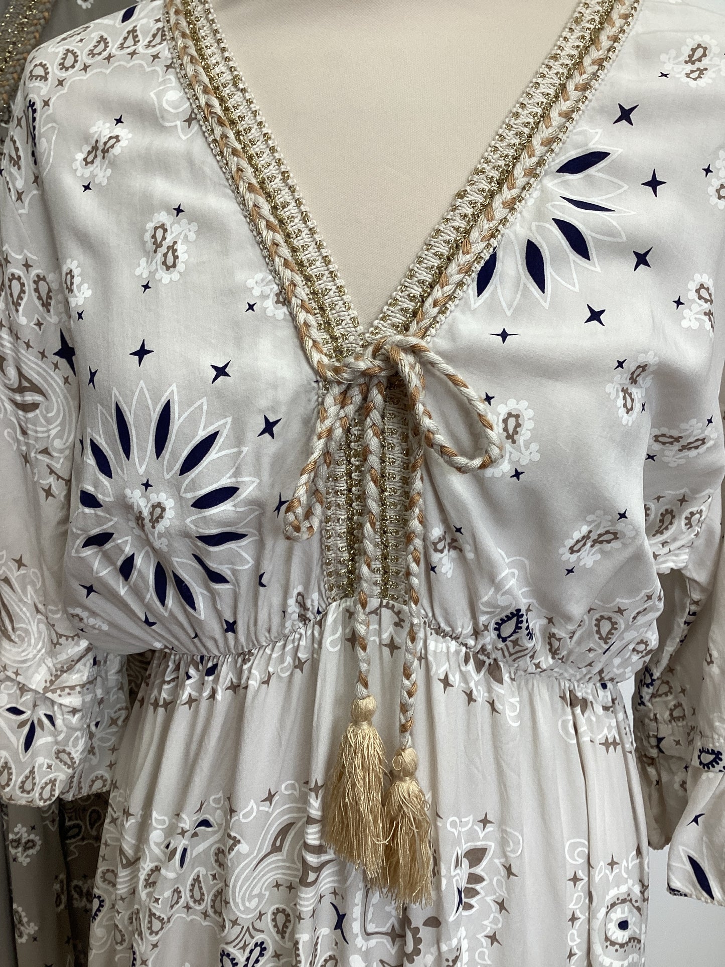 Jenna boho paisley dress