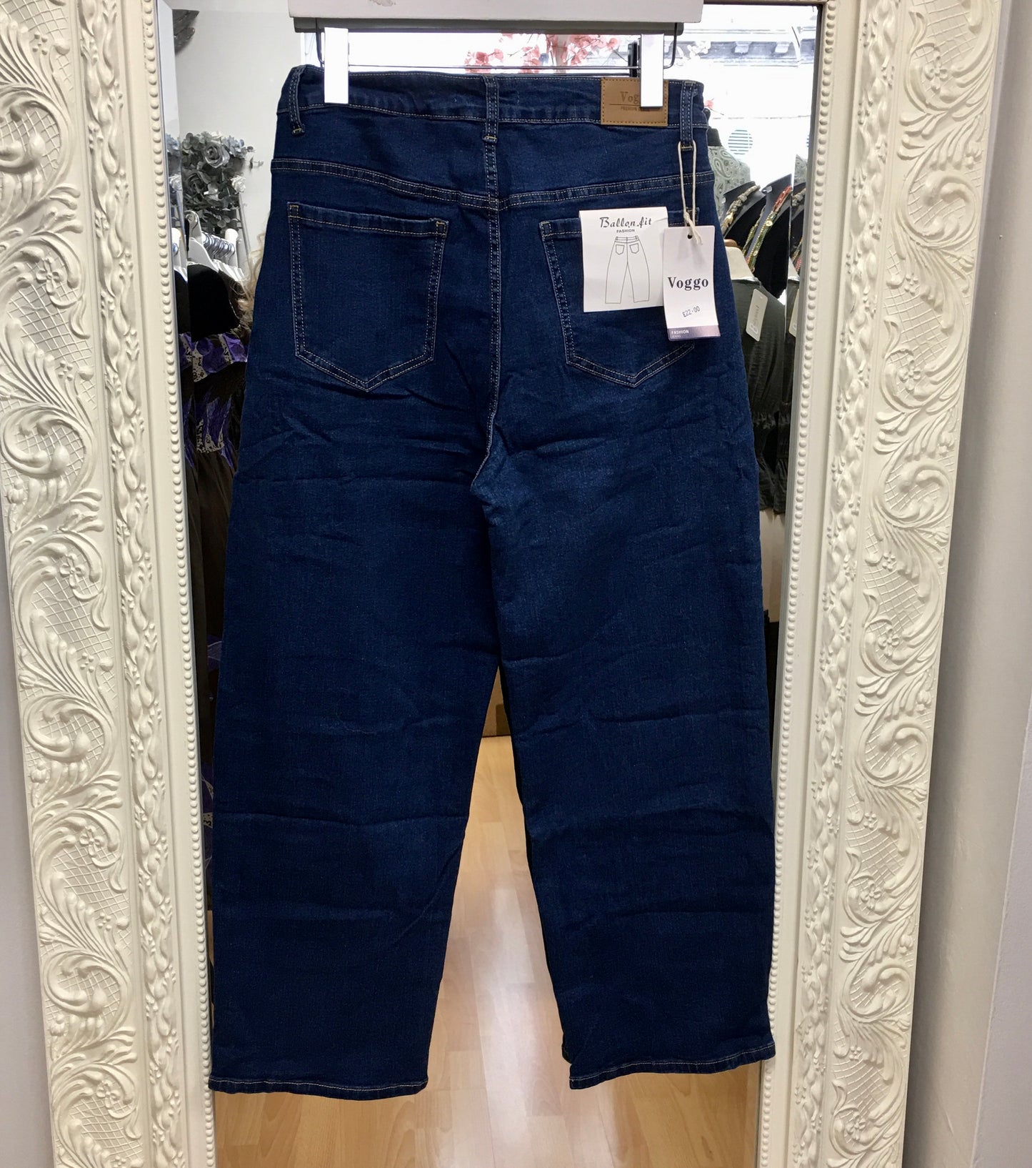 Tammy wide barrel indigo jeans