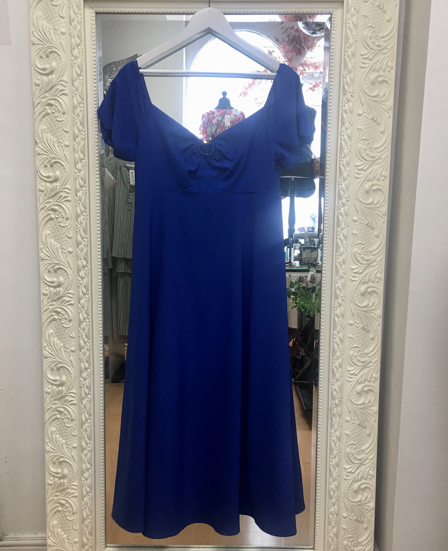 Corinna Bardot Blue Dress