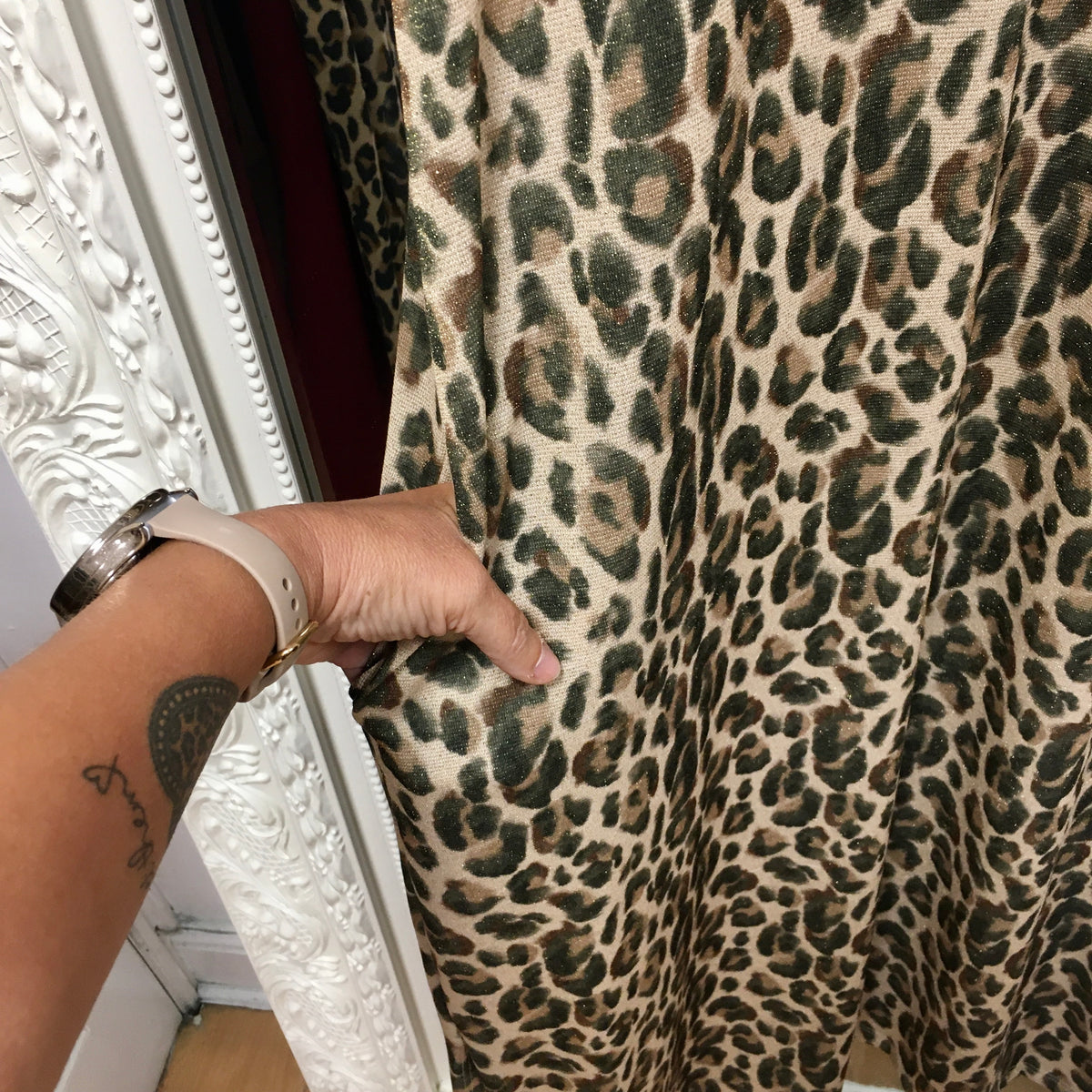 Martha long leopard dress