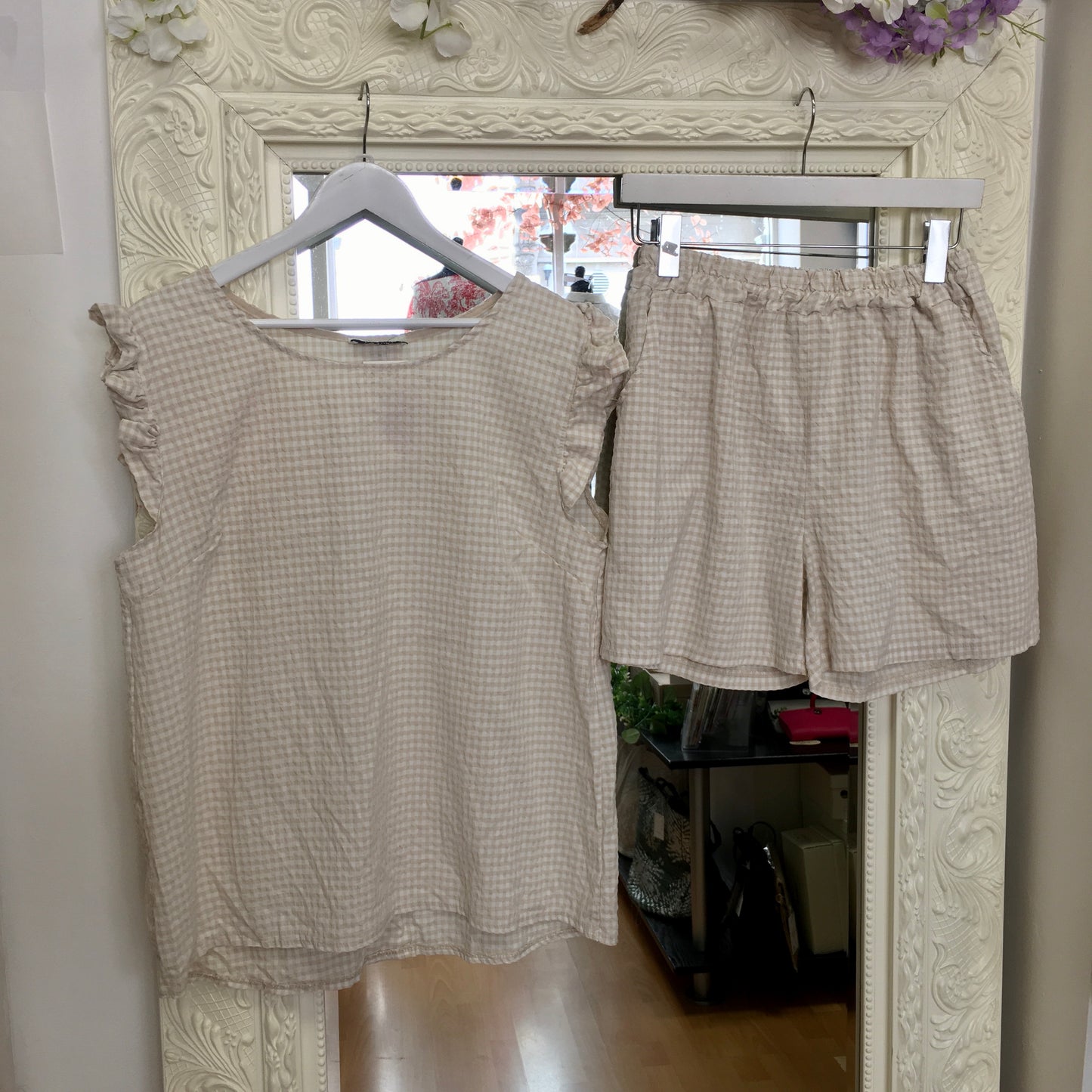 Nyla gingham short set