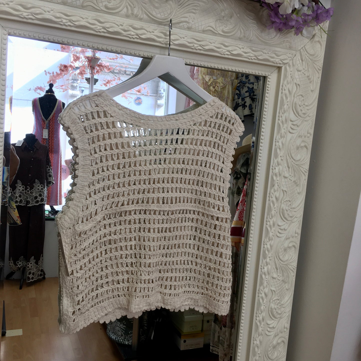 Iris Crochet Waistcoat / Vest Top