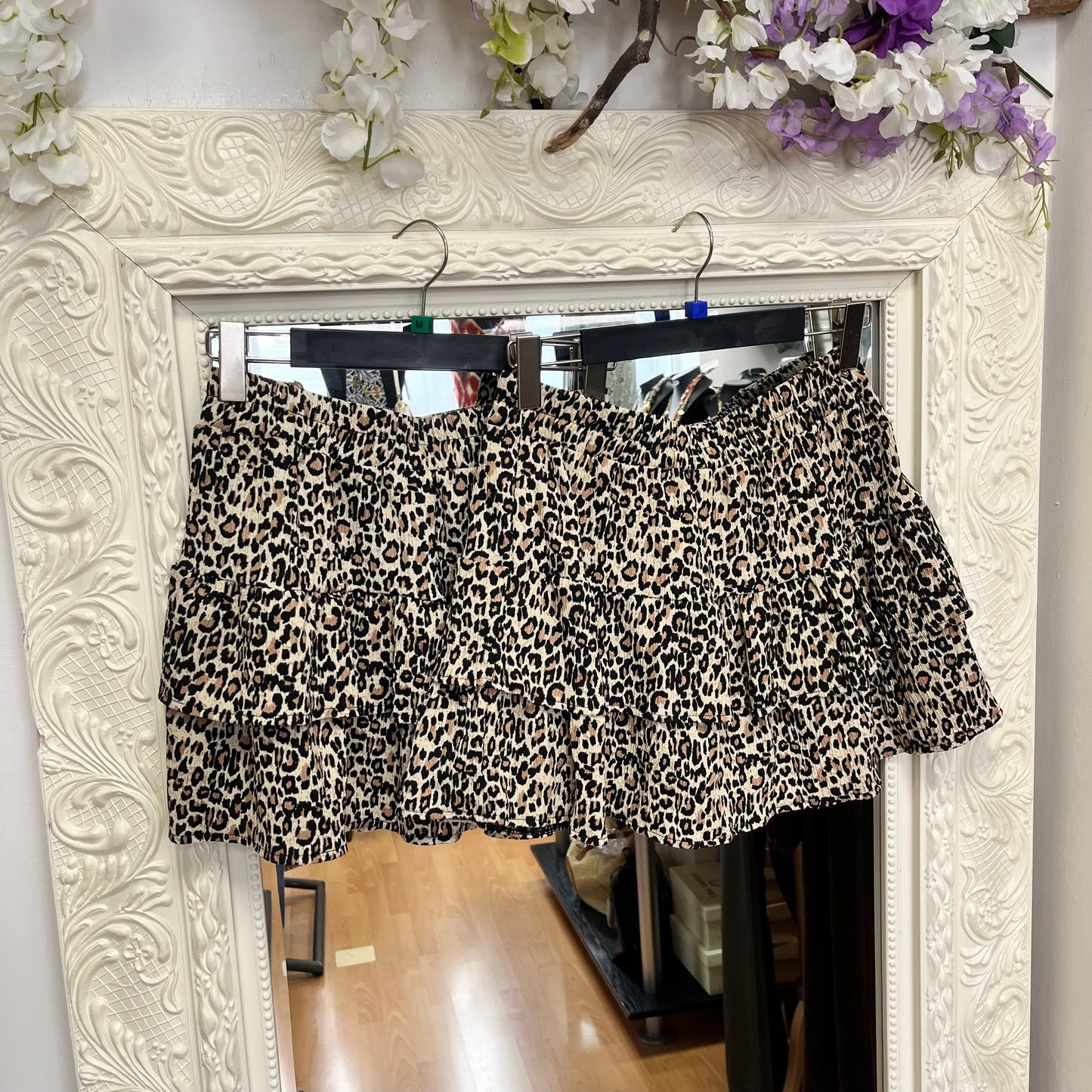 Opal - Leopard Print Tiered Skort – Sizes M & L