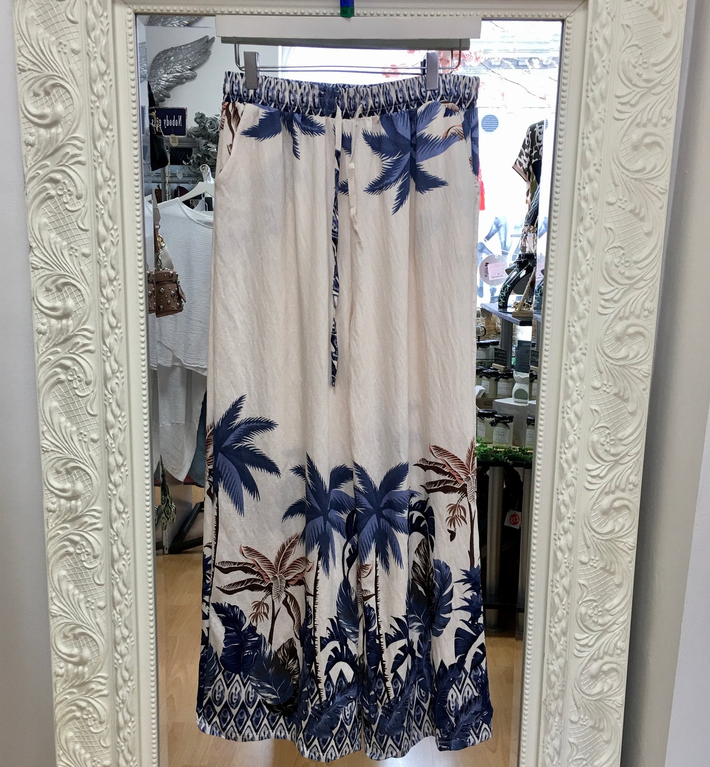 Eloise palm trousers