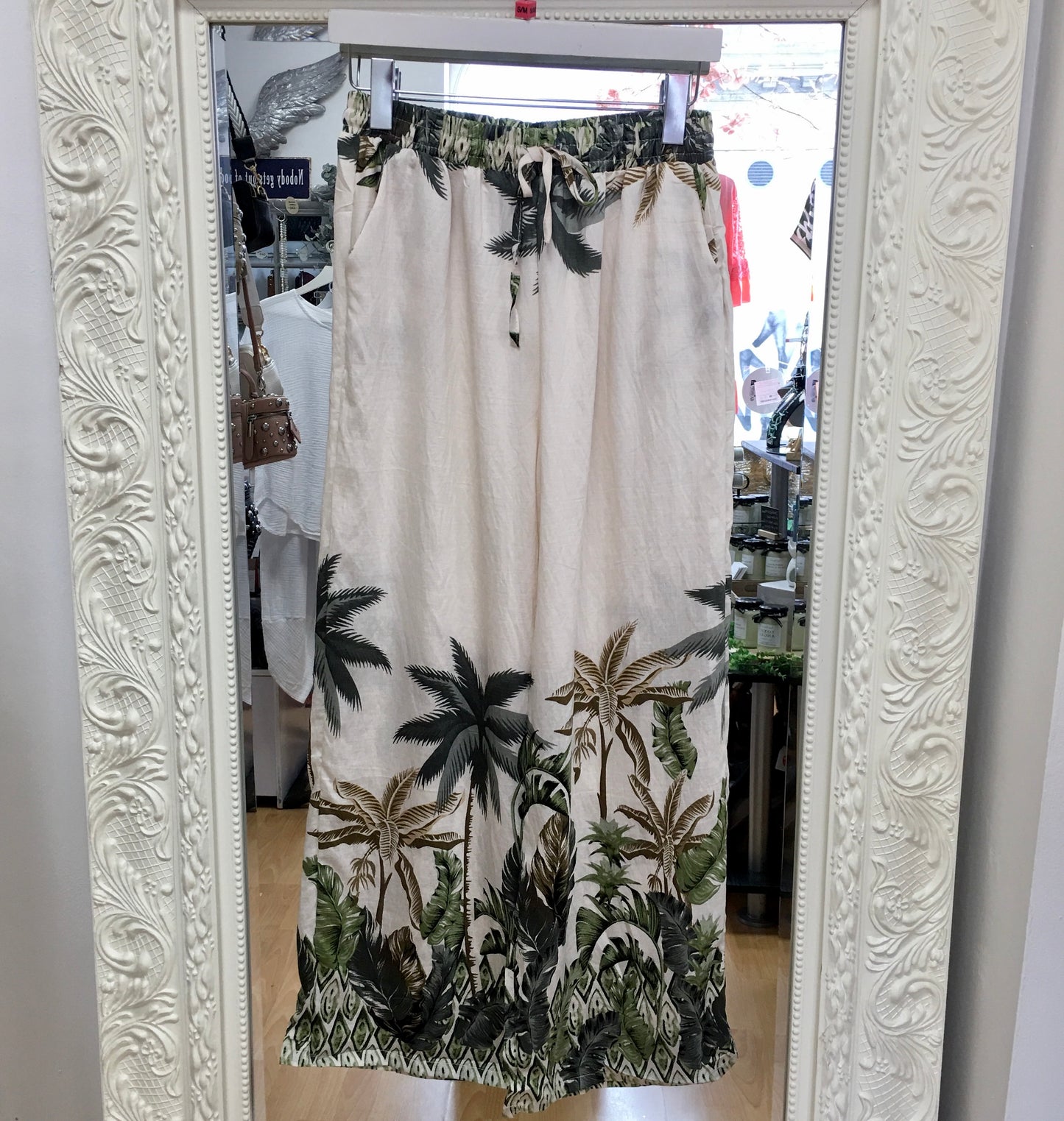 Eloise palm trousers