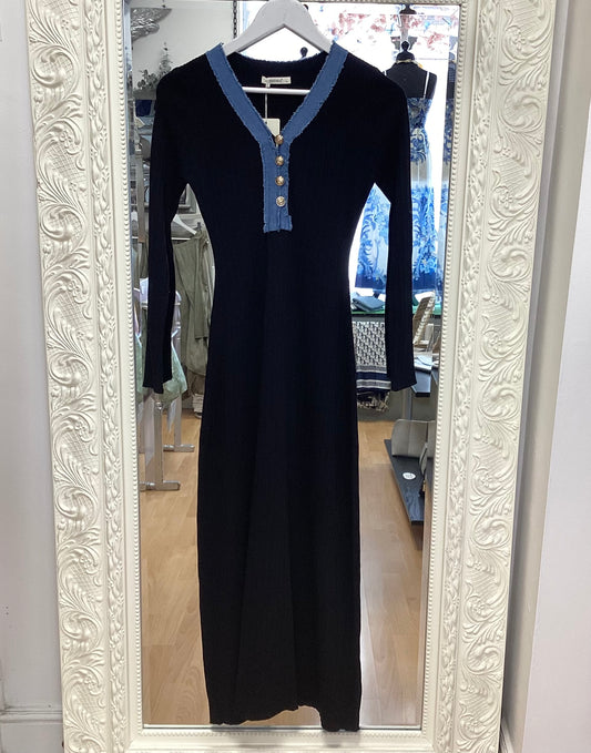 Lacey knitted dress Long Sleeve