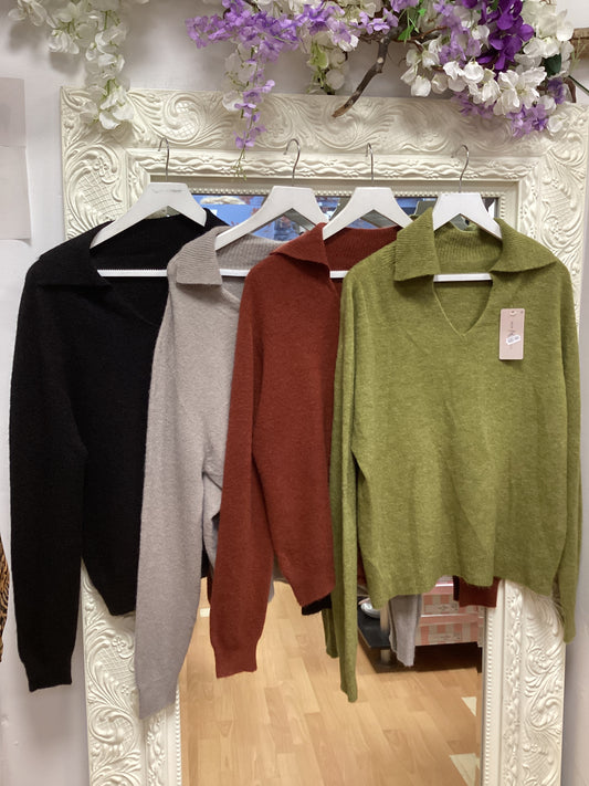 Maddison collared jumper