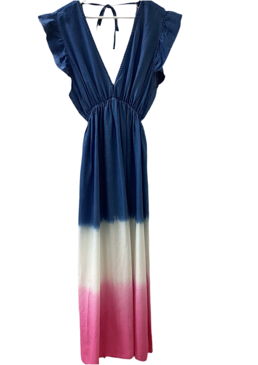 Denim Ombré Maxi Dress