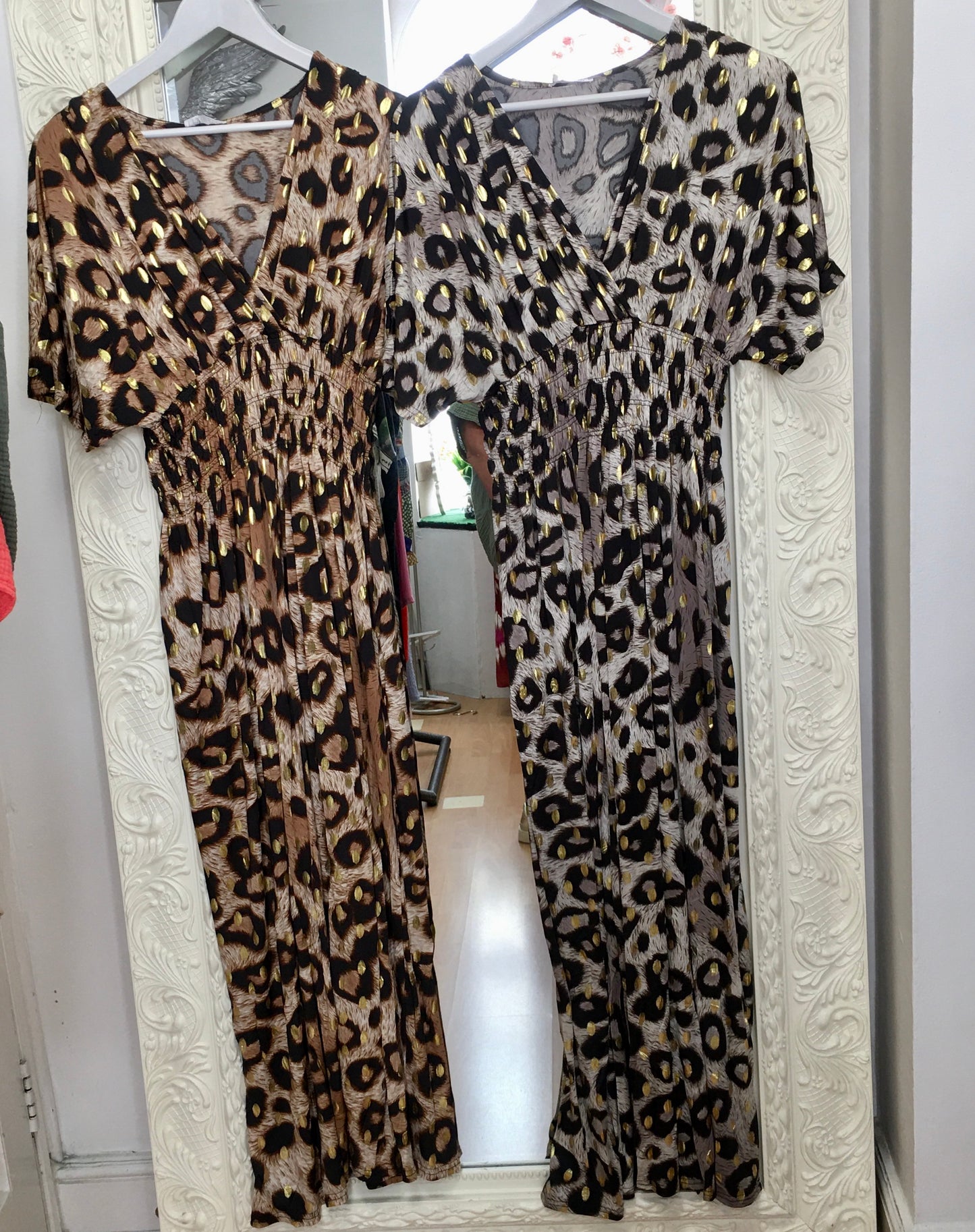 Alana leopard print maxi dress