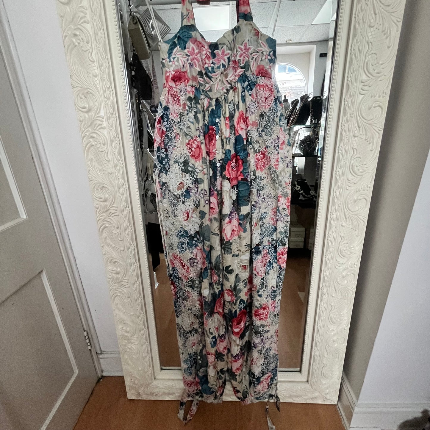NJ Couture Floral Embroidered Jumpsuit NJCB11