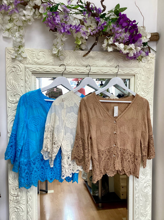 Jasmine crochet tops