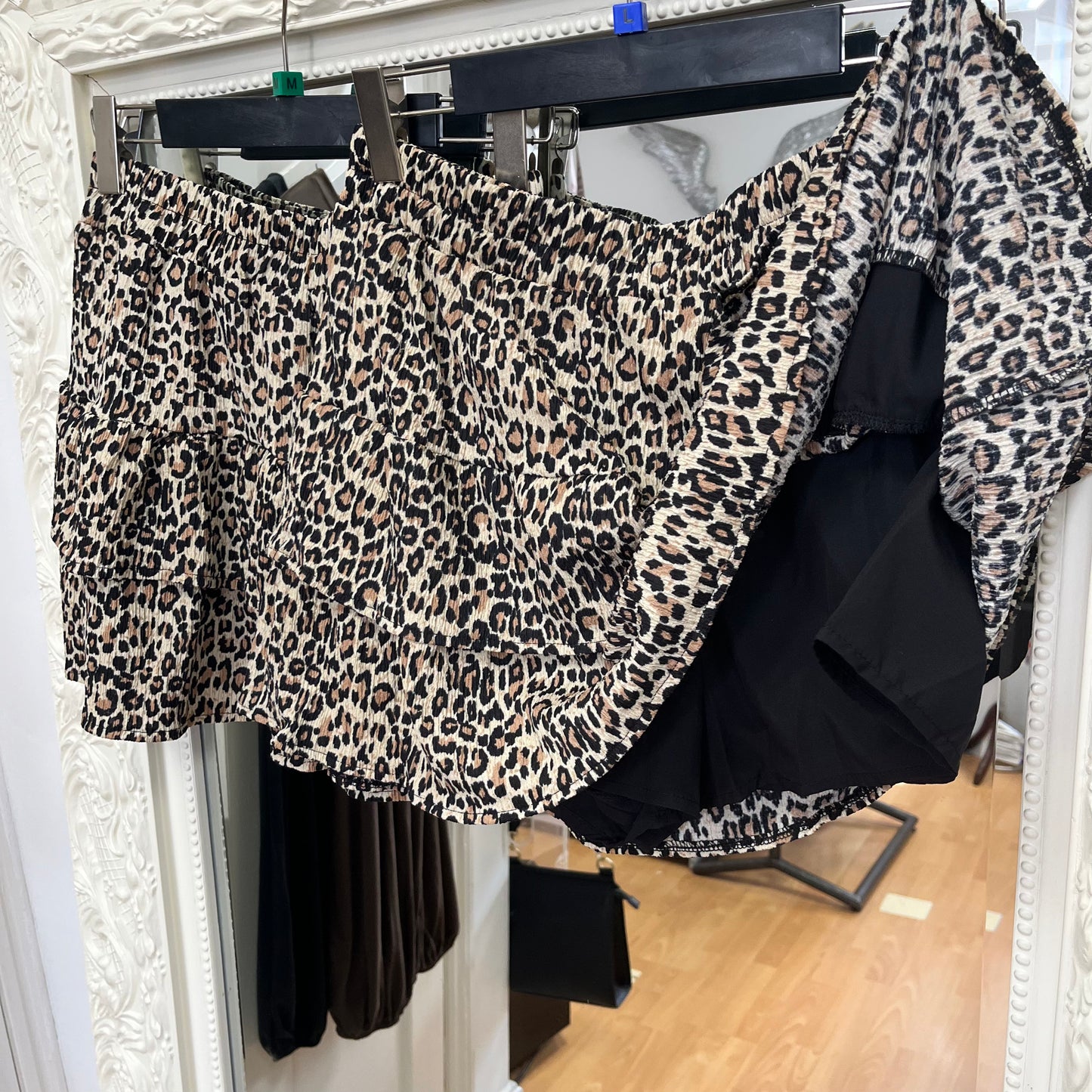 Opal - Leopard Print Tiered Skort – Sizes M & L