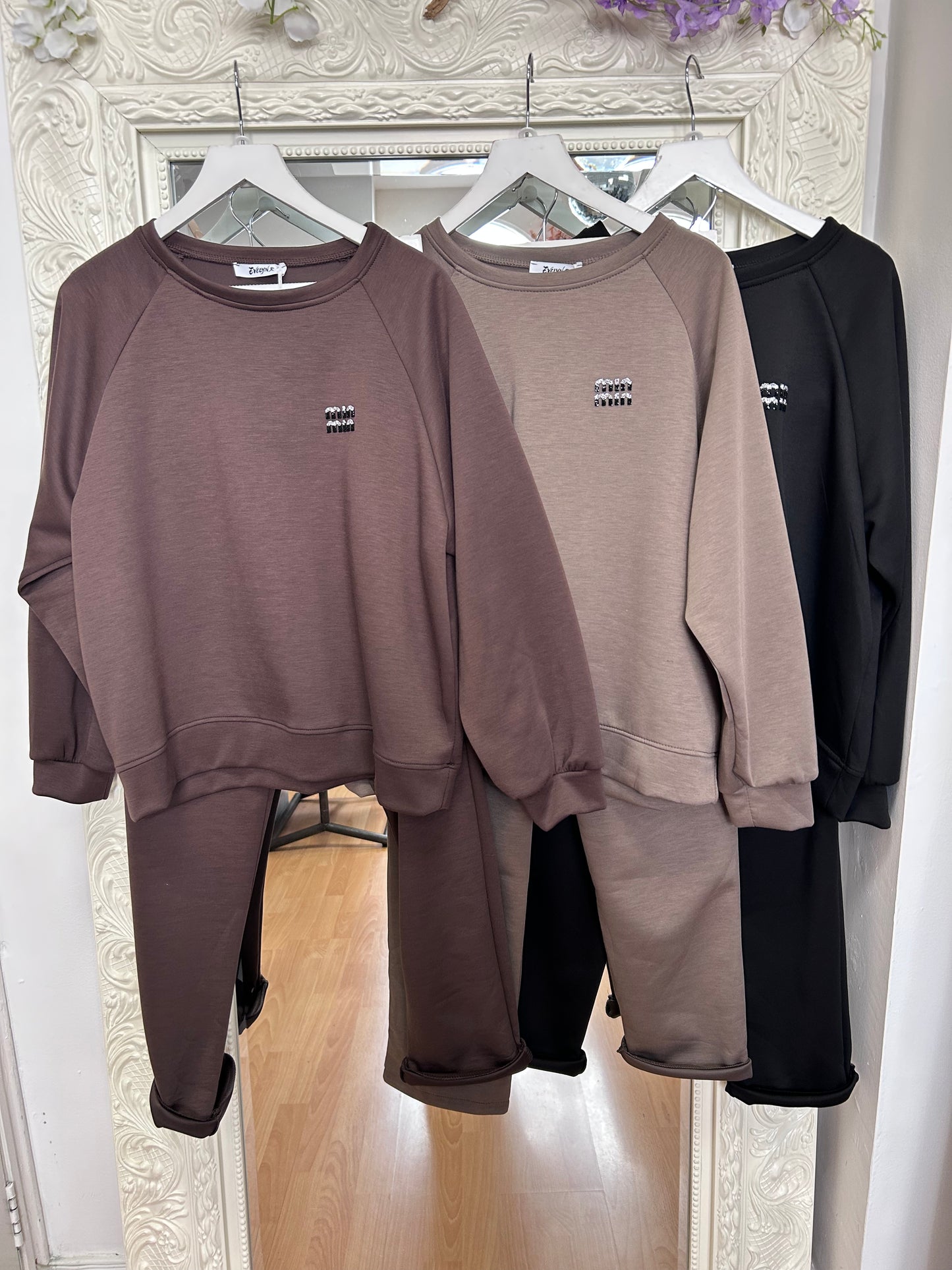 Nima - Soft Touch Sweatshirt & Trouser Two Piece Set – Fits Up To 14