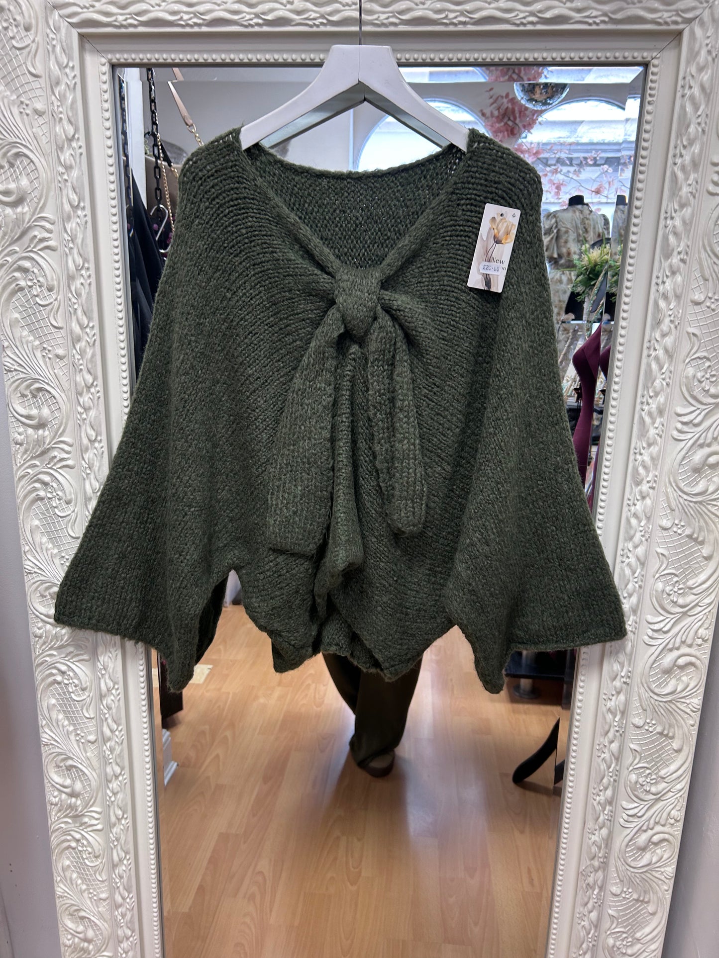 Millie Statement Bow Front Oversized Knit Jumper